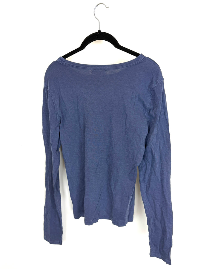 Dusty Blue Lightweight Long Sleeve - Size 0/2