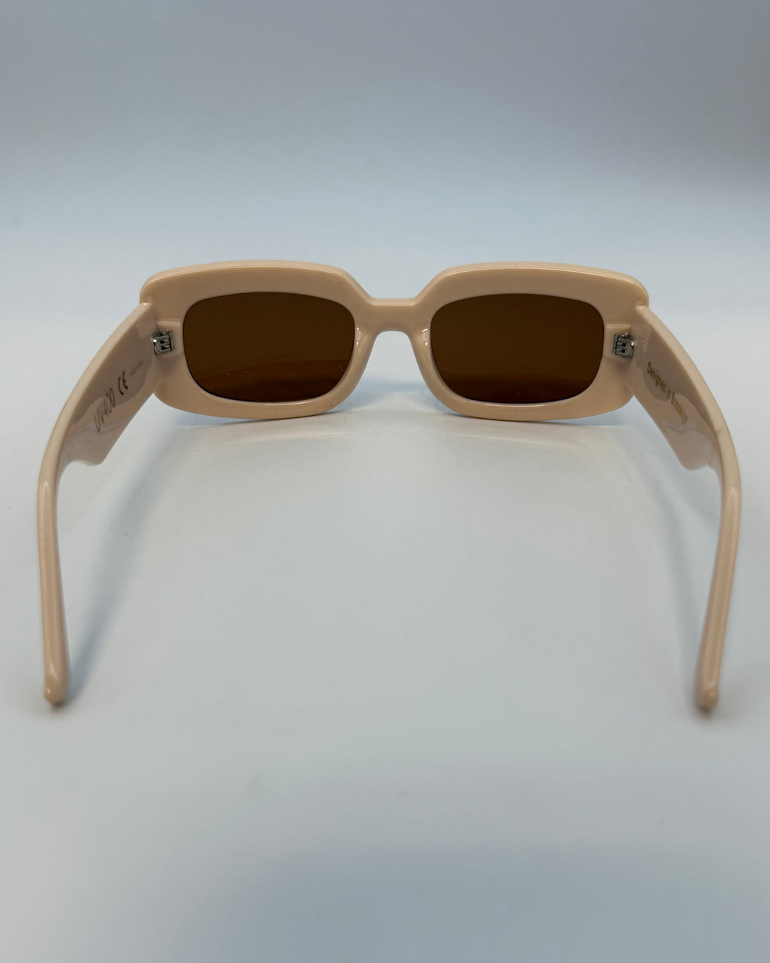 "I got my eye on you" Light Peach Rectangle Sunglasses