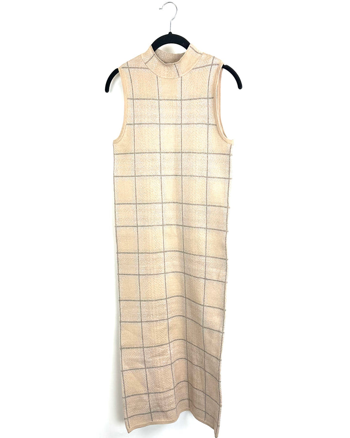 Light Pink Plaid Dress- Size 6/8