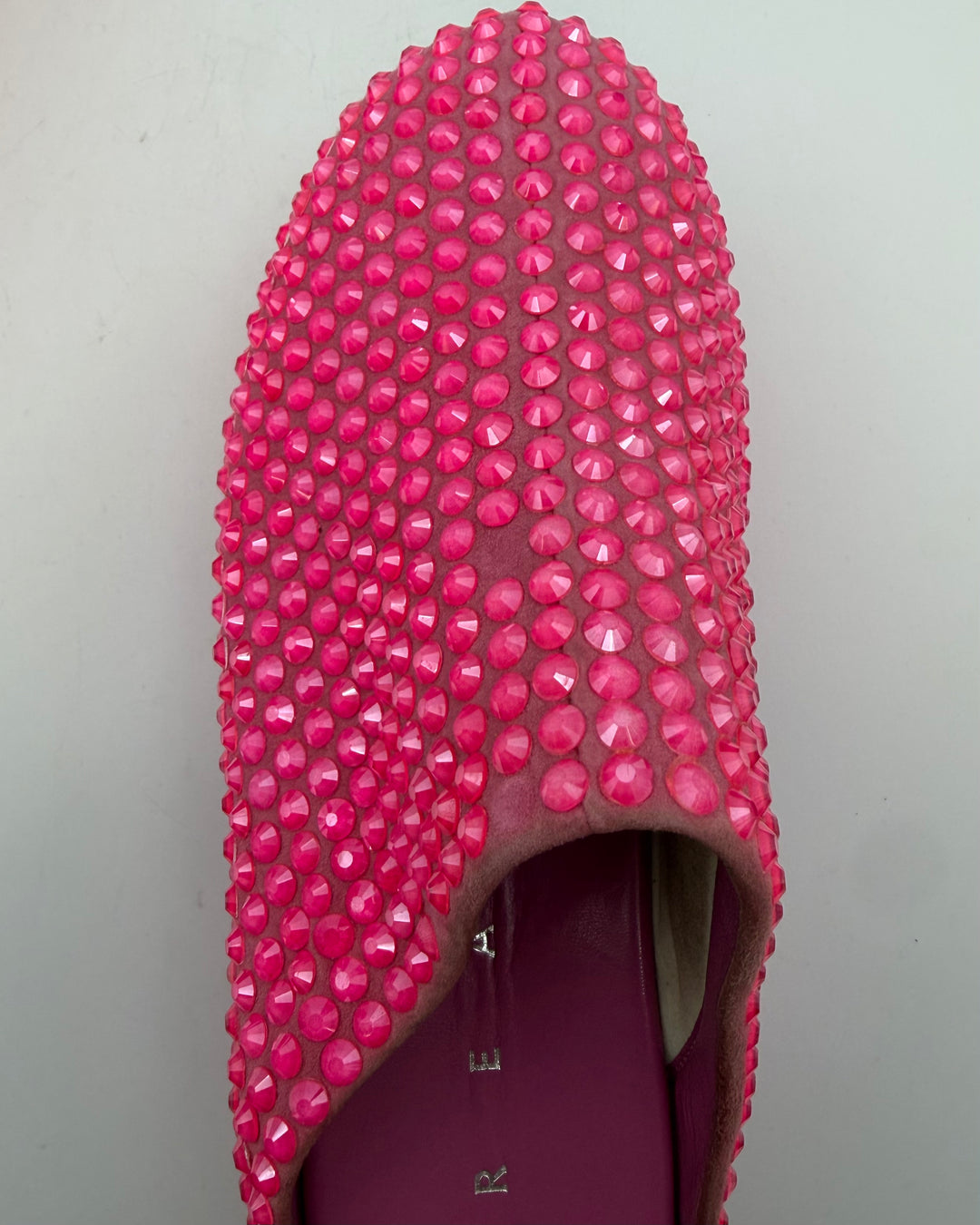 Pink Gem Embellished Platform Clogs - Size 38