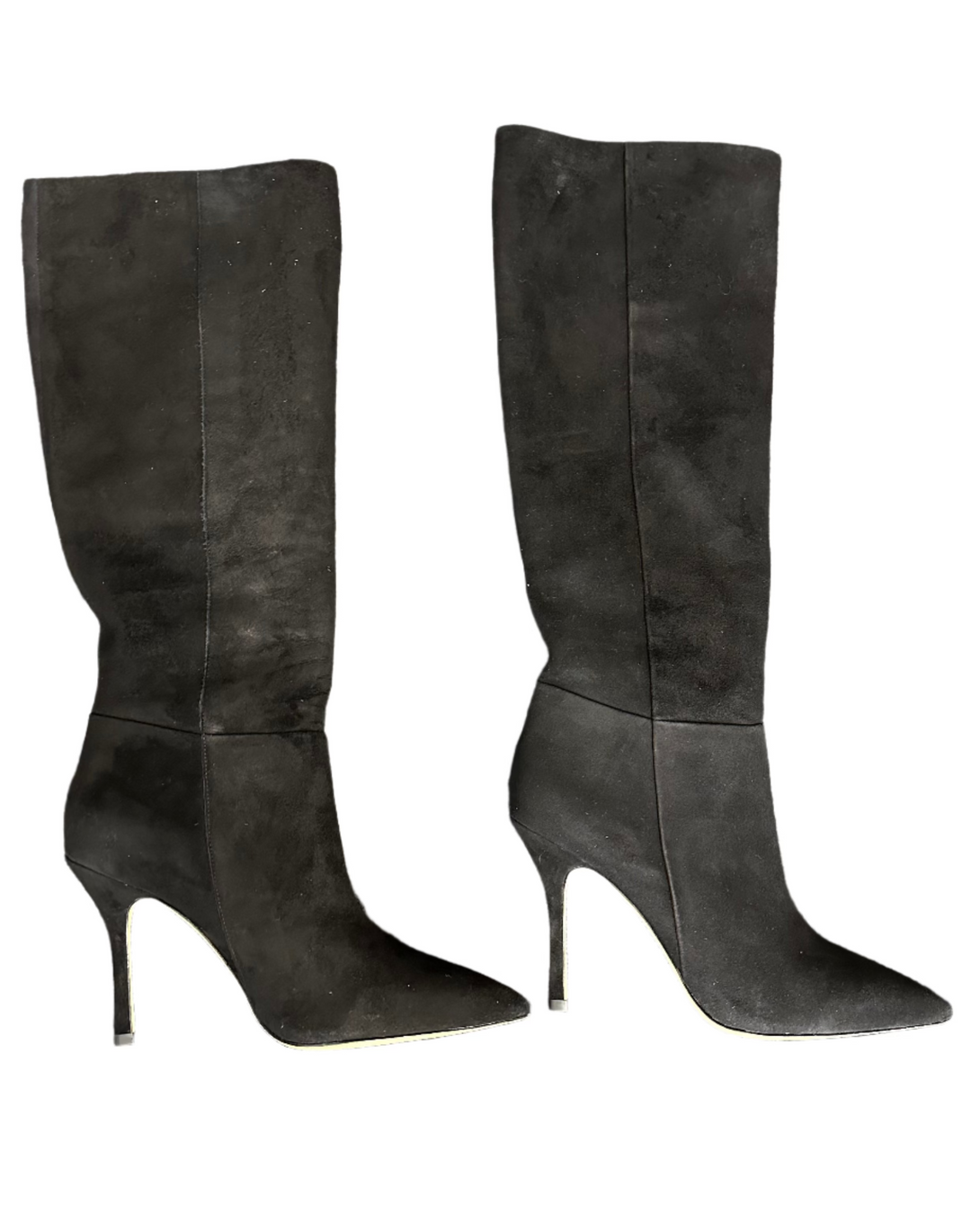 Black Suede Pointed Toe Boots - Size 5, 8 and 9