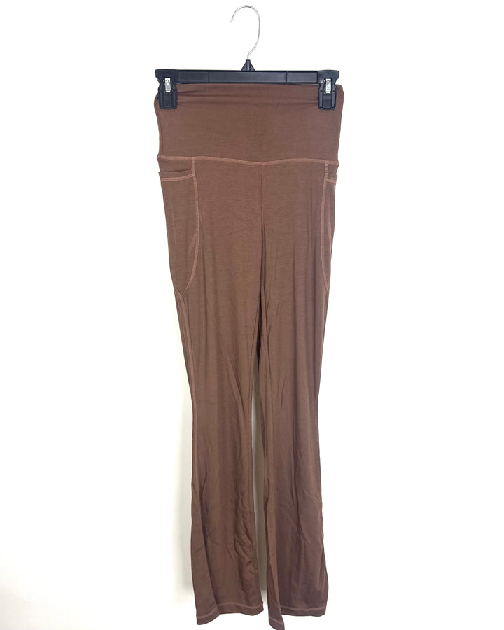 Brown Flare Leggings - Size 2/4