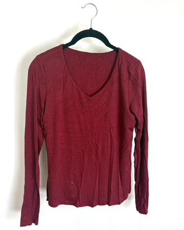 Red V-Neck Top – Size 2/4
