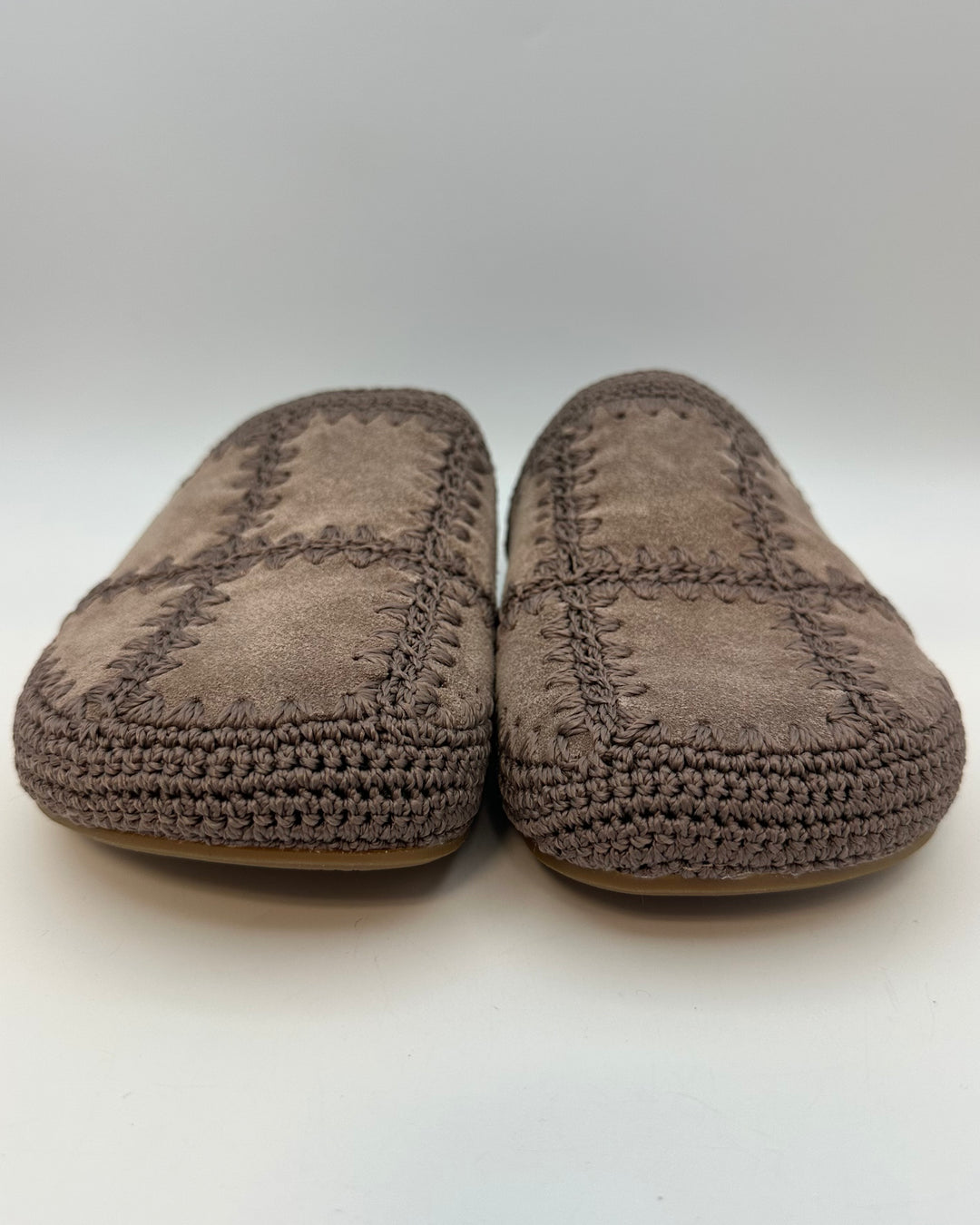 Dusty Brown Embroidered Clog - Size 8, 9, and 10