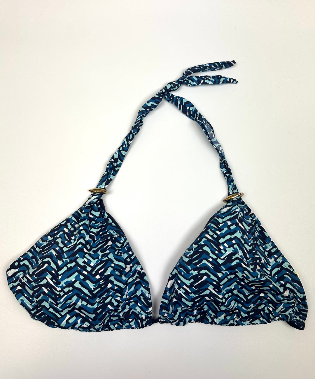 Shades of Blue String Multi Wear Bikini Top - Small