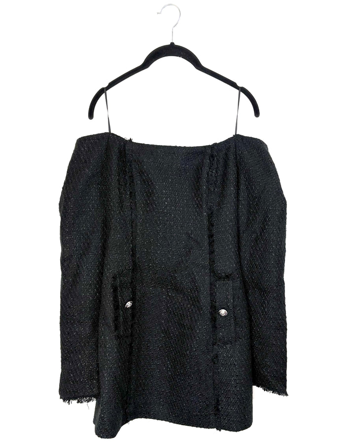 Nicholas Black Off the Shoulder Dress - Size 4