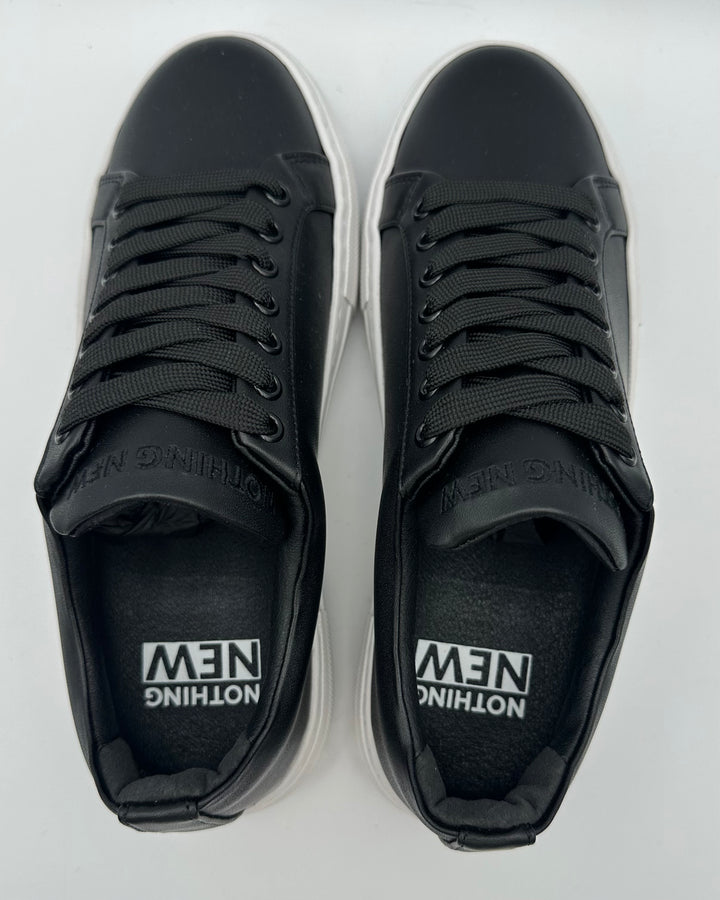 Black Leather Sneaker - Size 6