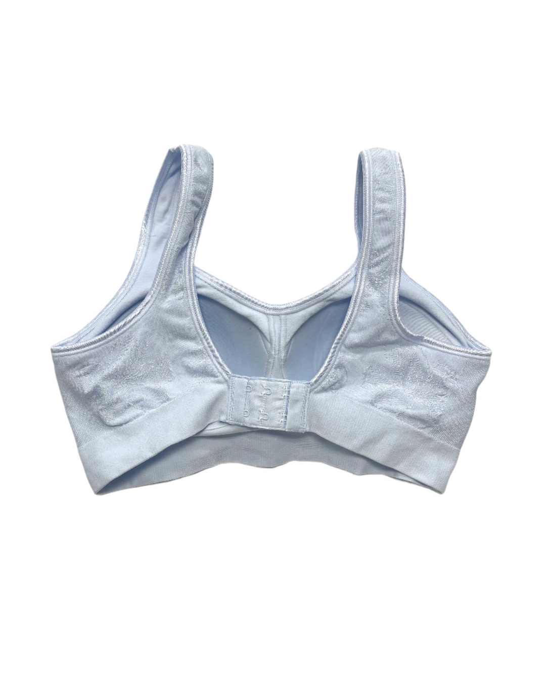Baby Blue Flower Sports Bra- Small
