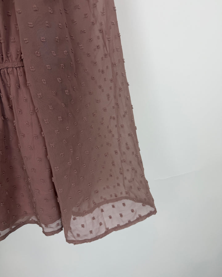 Dusty Rose Dot Blouse - Size 2/4 and Size 4/6