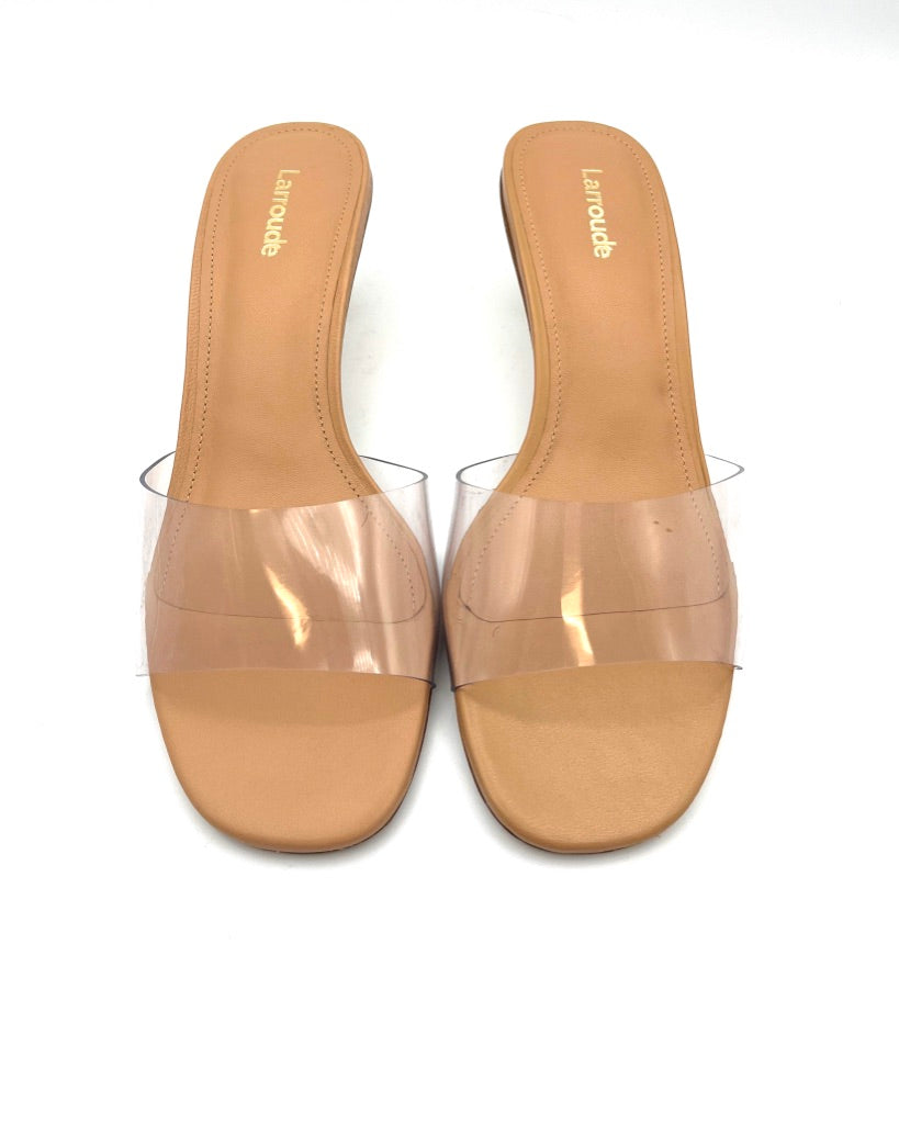 Tan And Clear Mule - 5 and 6
