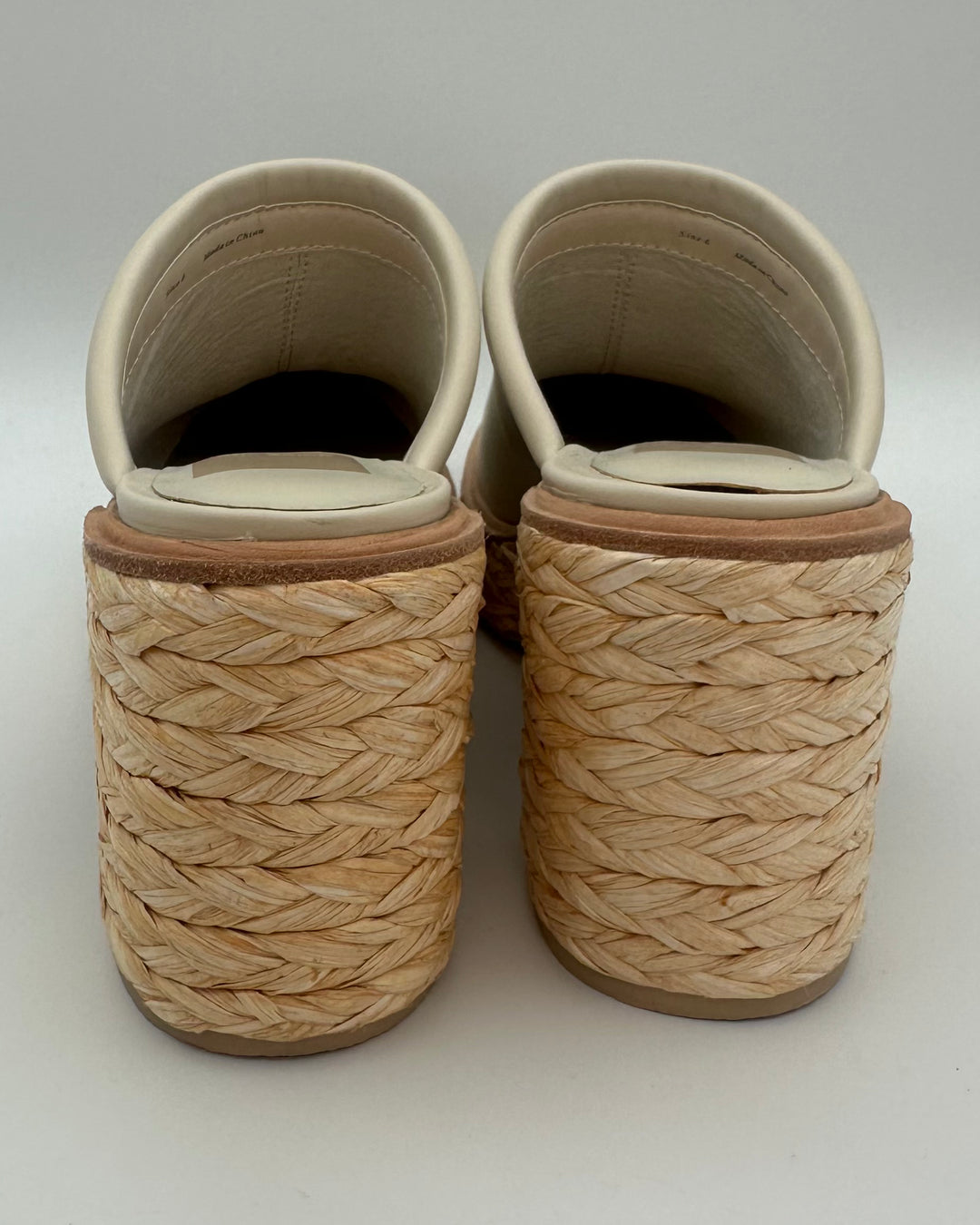 Ivory Clogs - Size 6.5