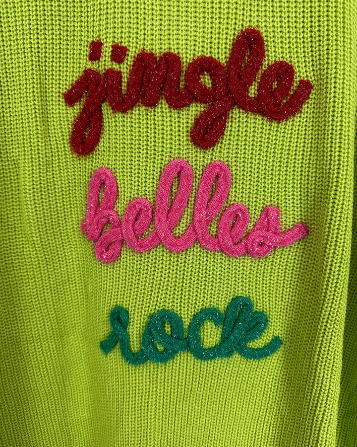 Green Jingle Belle Rock Sweater- Size 6/8