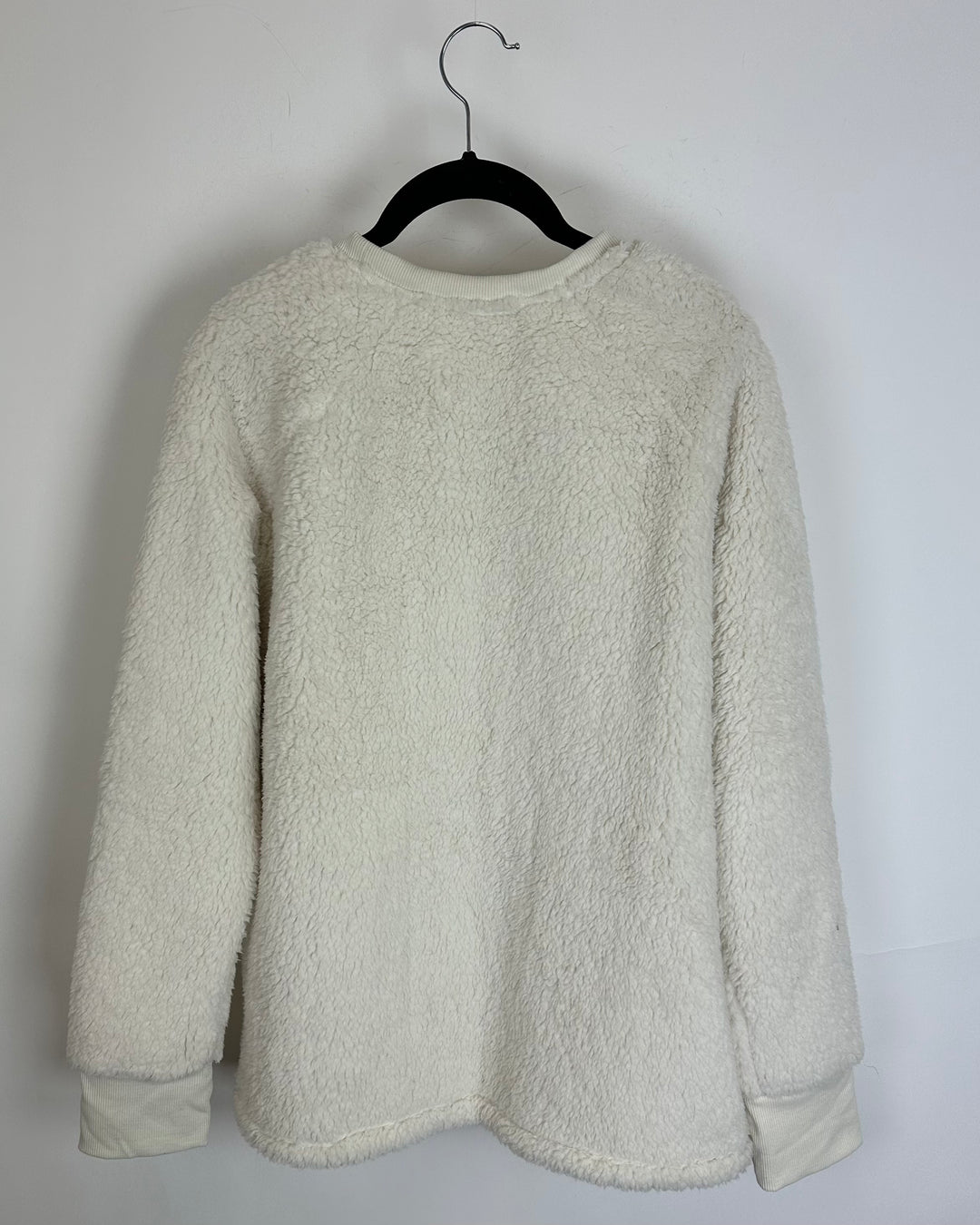 White Sherpa Top - Size 8/10