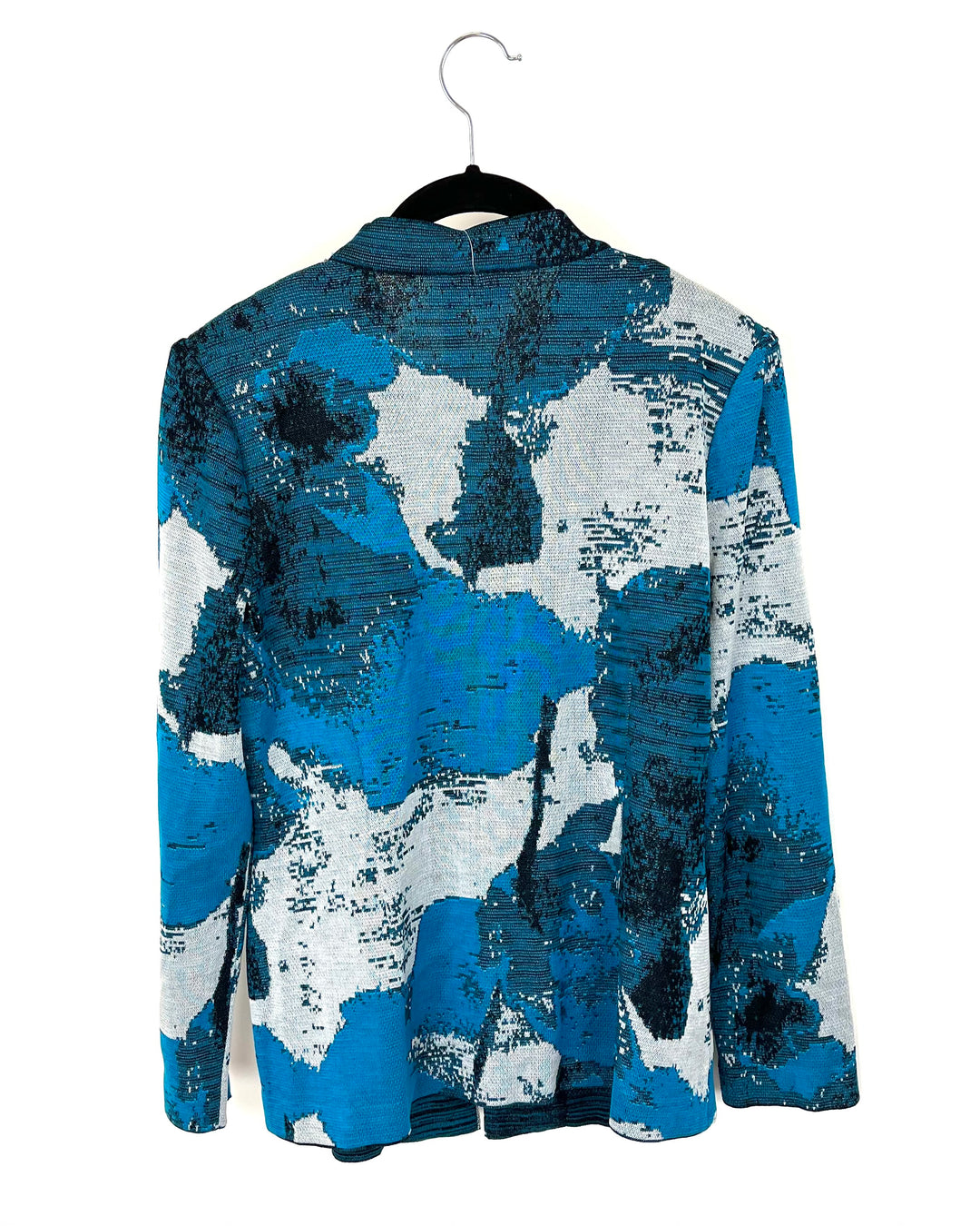 Blue Floral Accent Jacket - Size 2-4