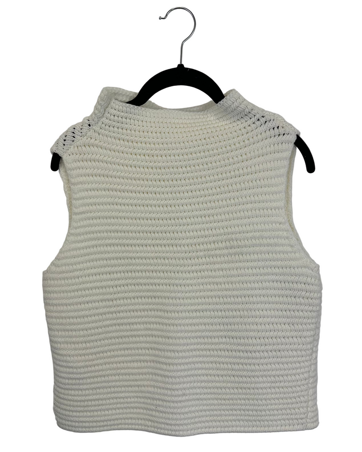 White Mock Neck Top - Size 4/6