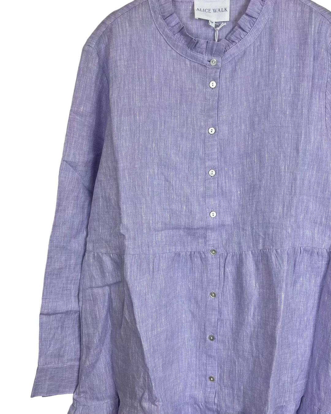 Lavender Purple Long Linen Dress - XS, S, M, L, XL