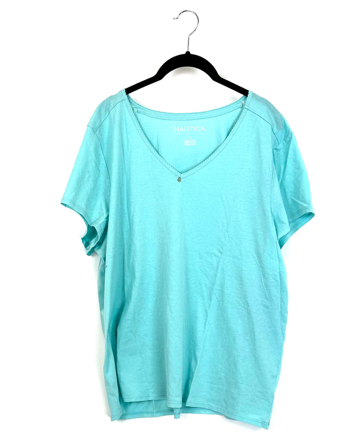Turquoise T-Shirt - Small, 1X
