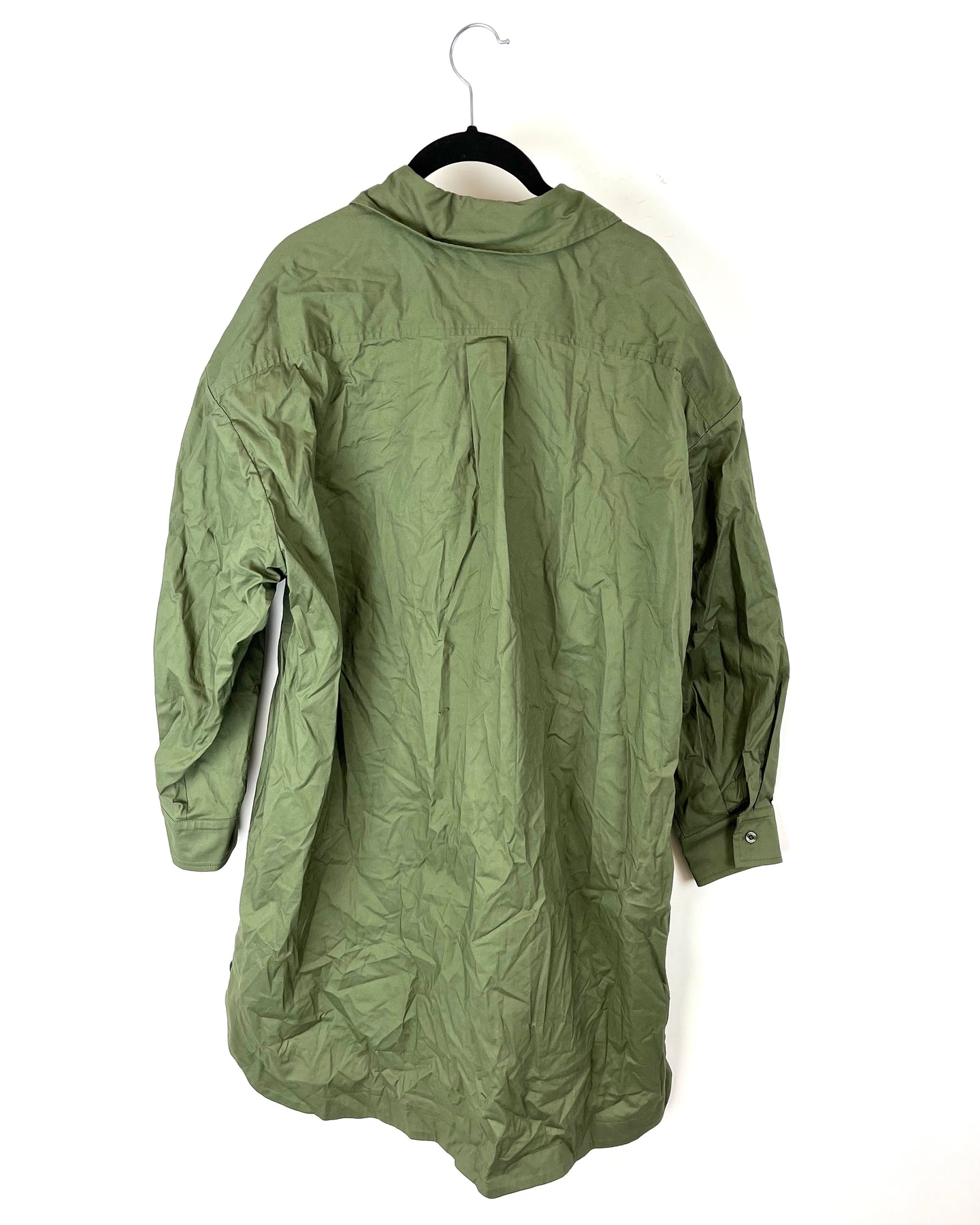 Calvin klein green bell sleeve dress hot sale