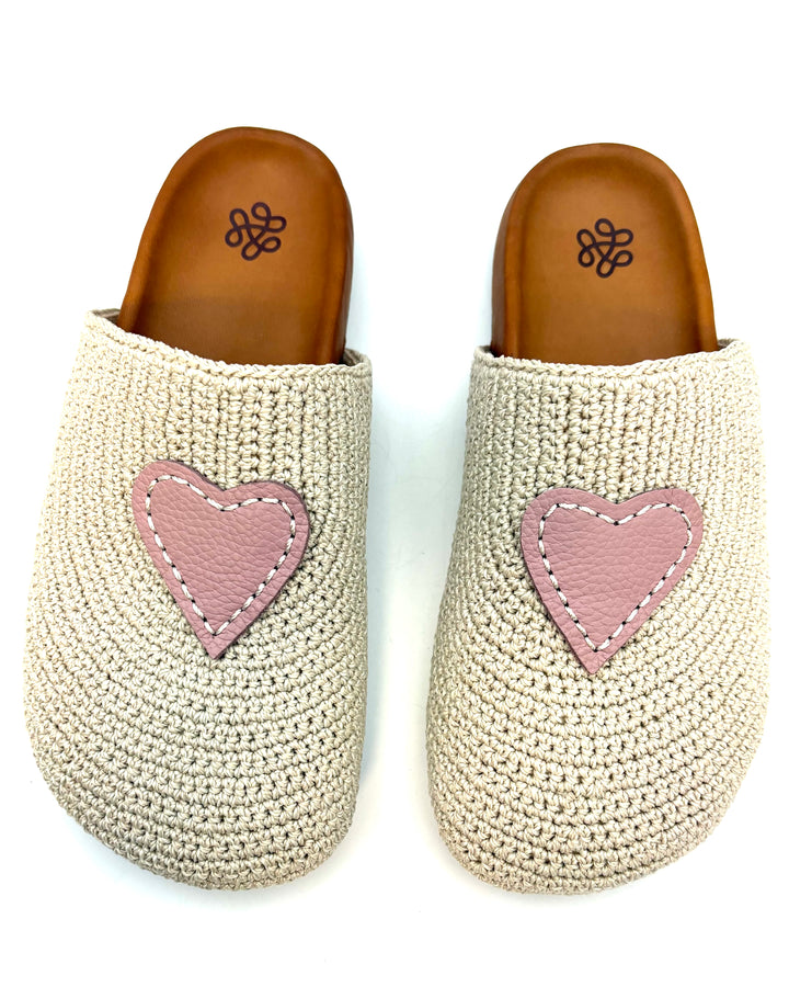 Heart Crochet Clog - Size 7 and 9