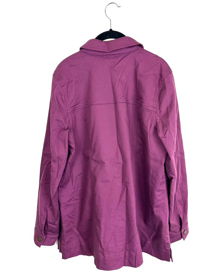 Purple Denim Jacket - Size 10/12