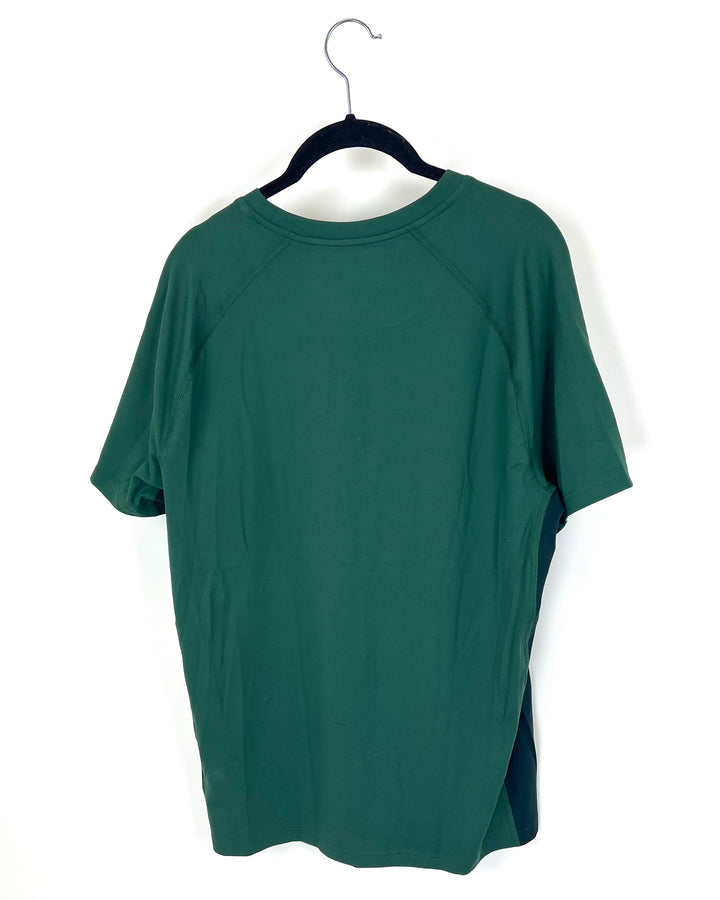 MENS Deep Forest Green Athletic Shirt - Medium