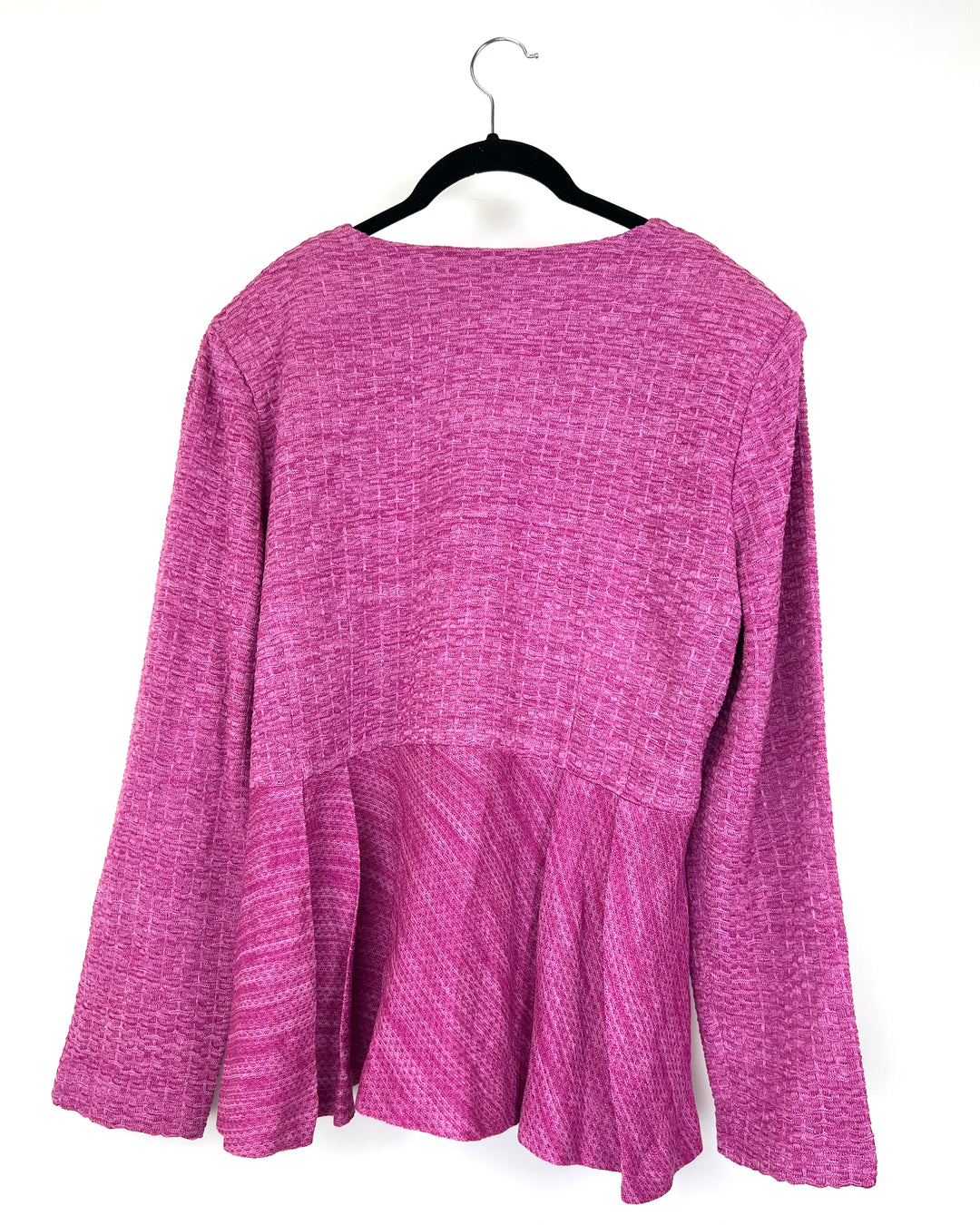 Magenta Pink Zipper Sweater - Size 14/16 Petite