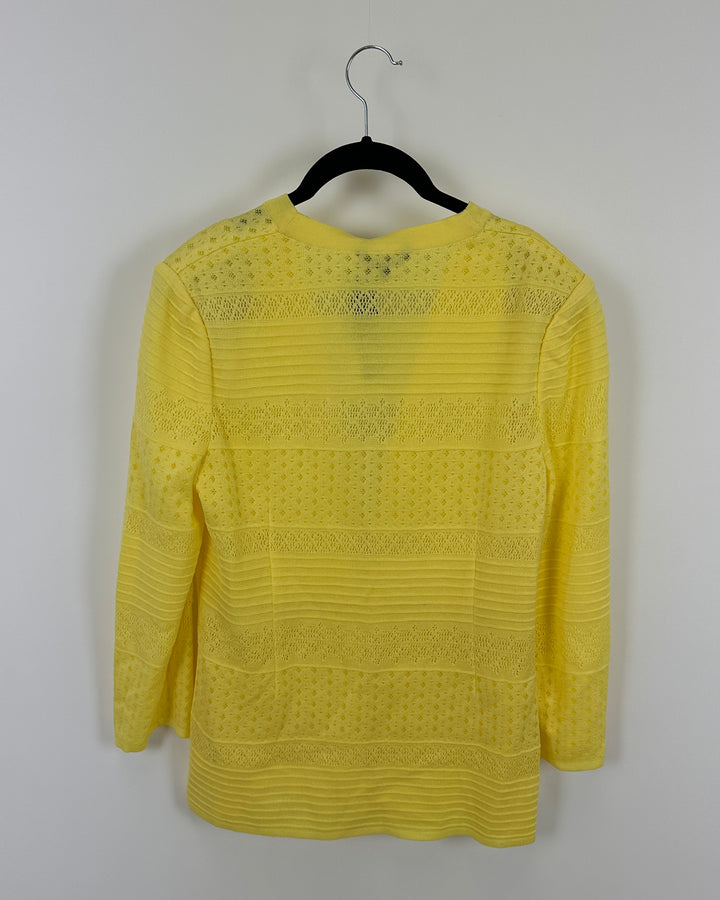 Pastel Yellow Cardigan - Size 2-4
