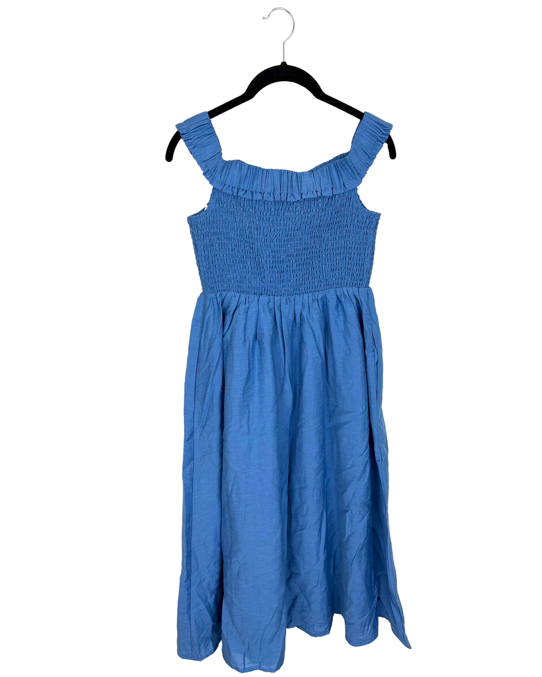 Blue Smocked Dress - Size 6/8