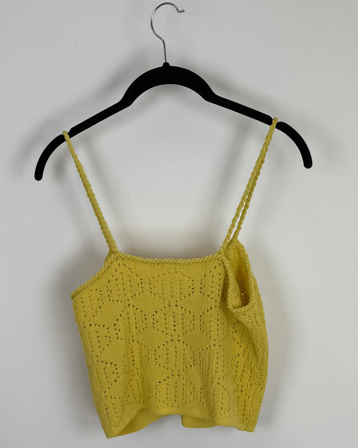 Yellow Knit Cropped Top - Size 4/6