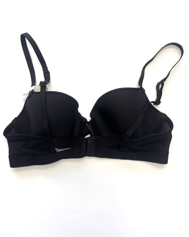 Pitch Black Fishnet Bra- 34B