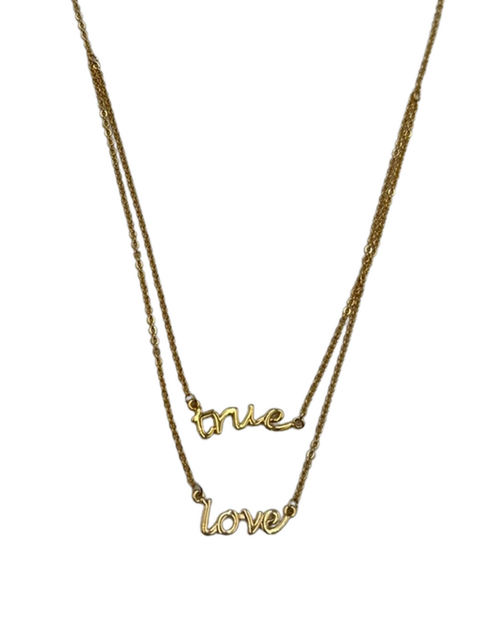 Gold "True Love" Necklace