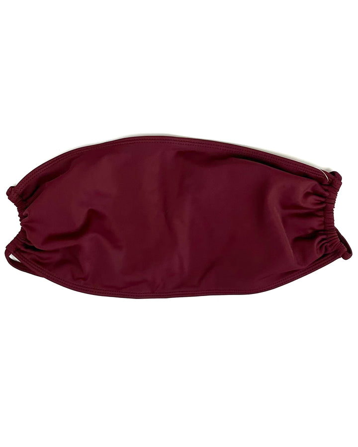 Red Wine Bandeau Swim Top - XS, S, M, L, XL, XXL, XXXL