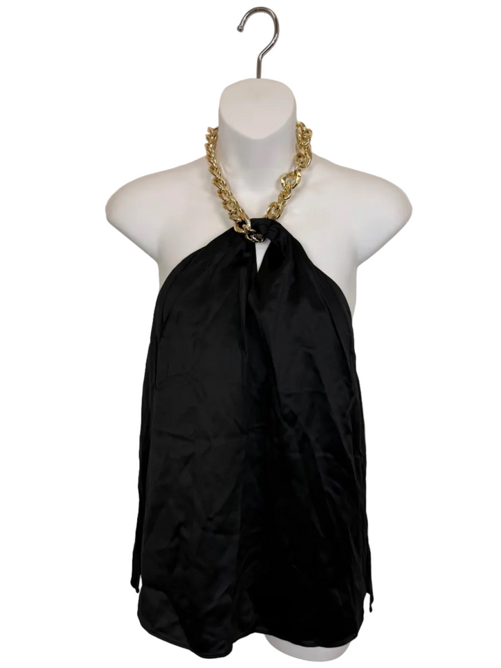 Gold Chain Halter Top - Size 4/6