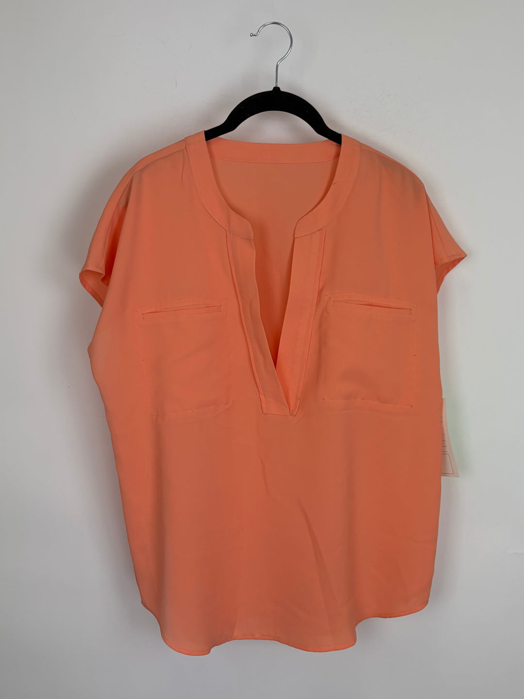 Peach Short Sleeve Blouse - Size 6/8