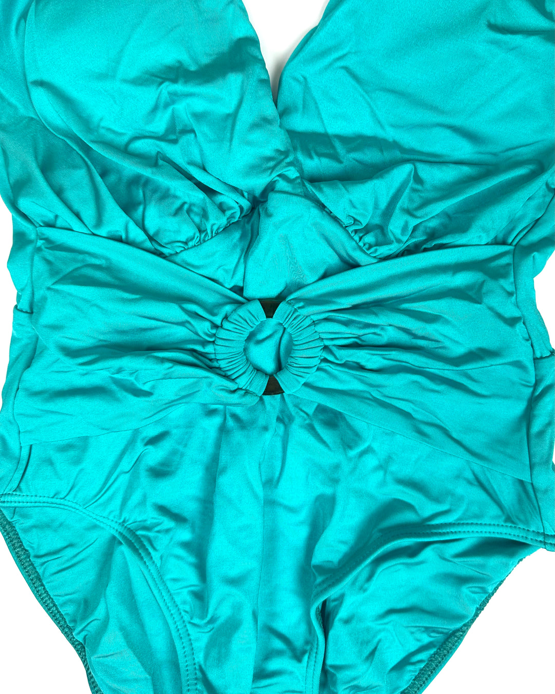 Vibrant Teal Ring One Piece Swimsuit - Size 2/4