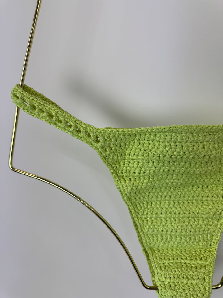 Neon Green Crochet Bikini Bottom - Extra Large and Extra Extra Large