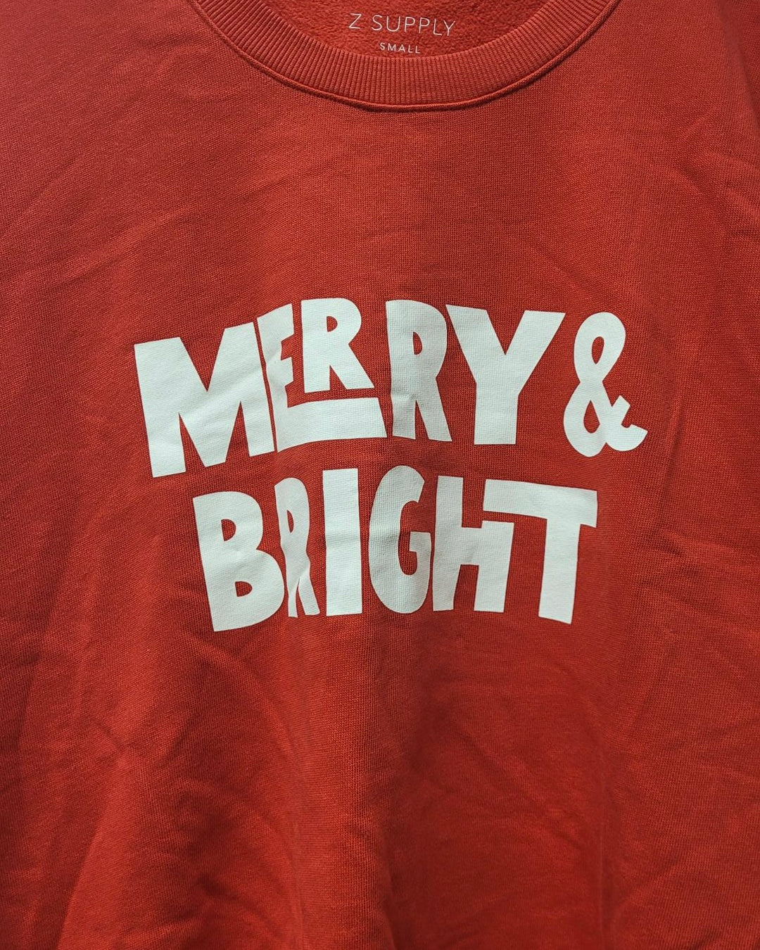 Red Merry and Bright Crewneck Sweatshirt - Size 4/6