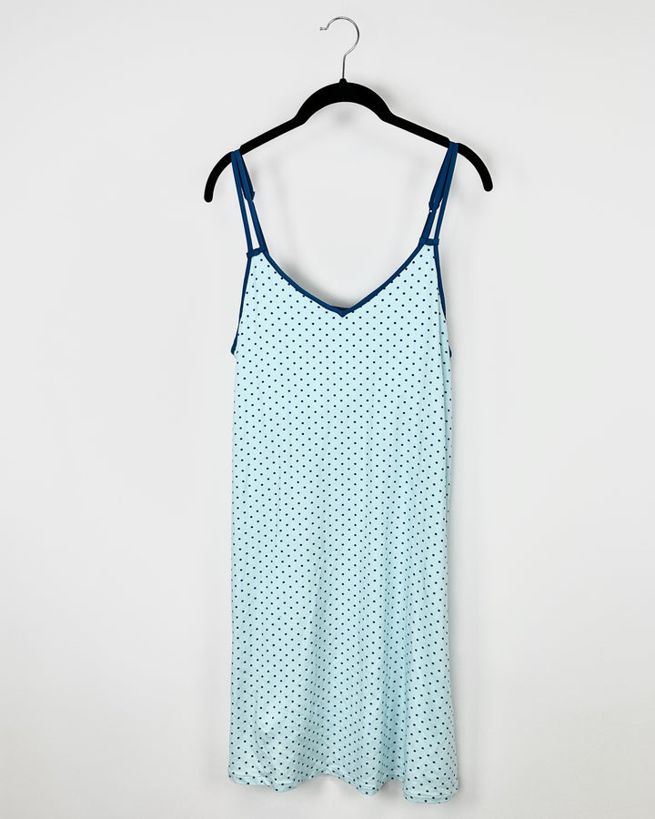 Blue Polka Dot Nightgown - Size 4-6