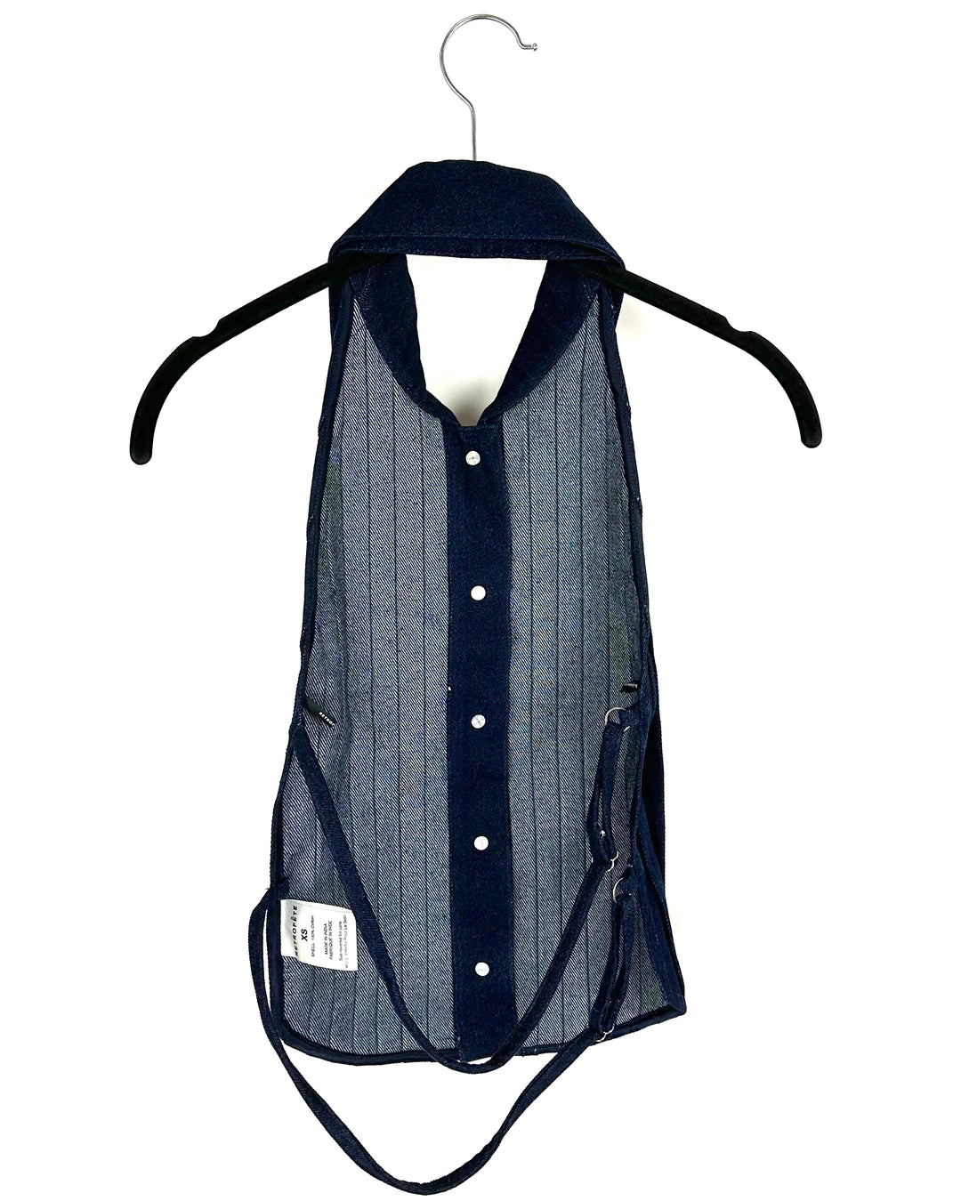 Retrofete Denim Halter Top - Extra Small