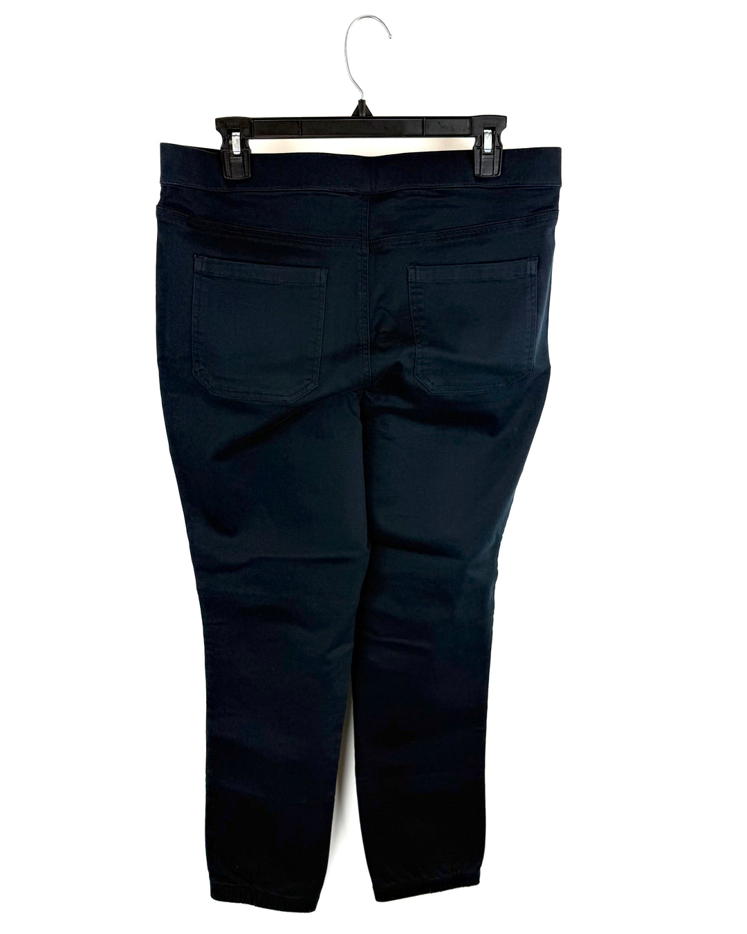 Black Stretchy Jean Jogger Pants - Size 12