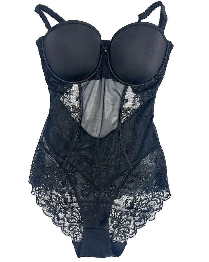 Black Lace Lingerie Bodysuit - 34D