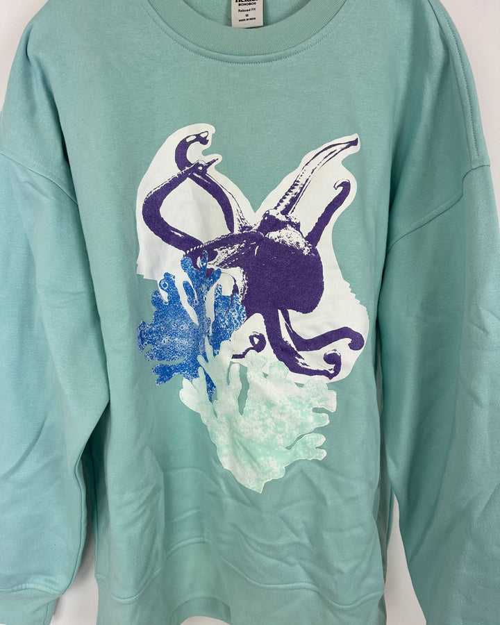 Unisex Octopus Print Crewneck - Mens Medium / Women Large