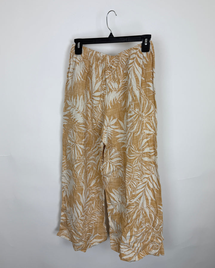 Tropical Floral Flowy Pants - Size 0/2