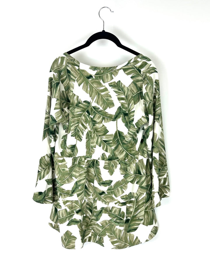 Long Sleeve Tropical Button Down Shirt - Extra Small, Small