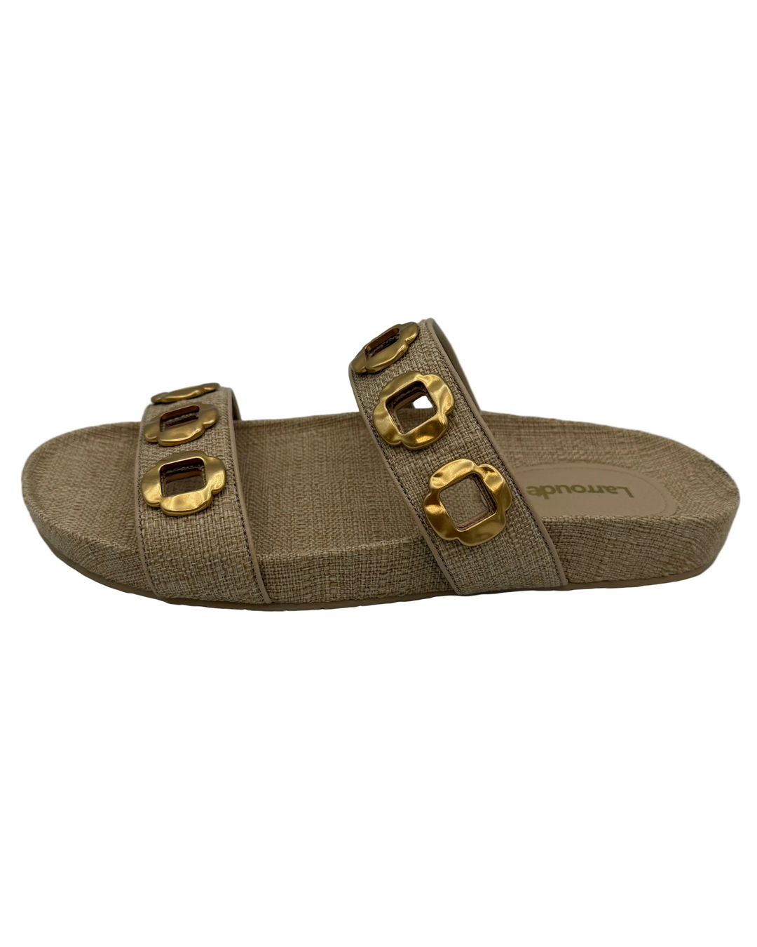 Raffia Slip On Sandals - Size 6.5