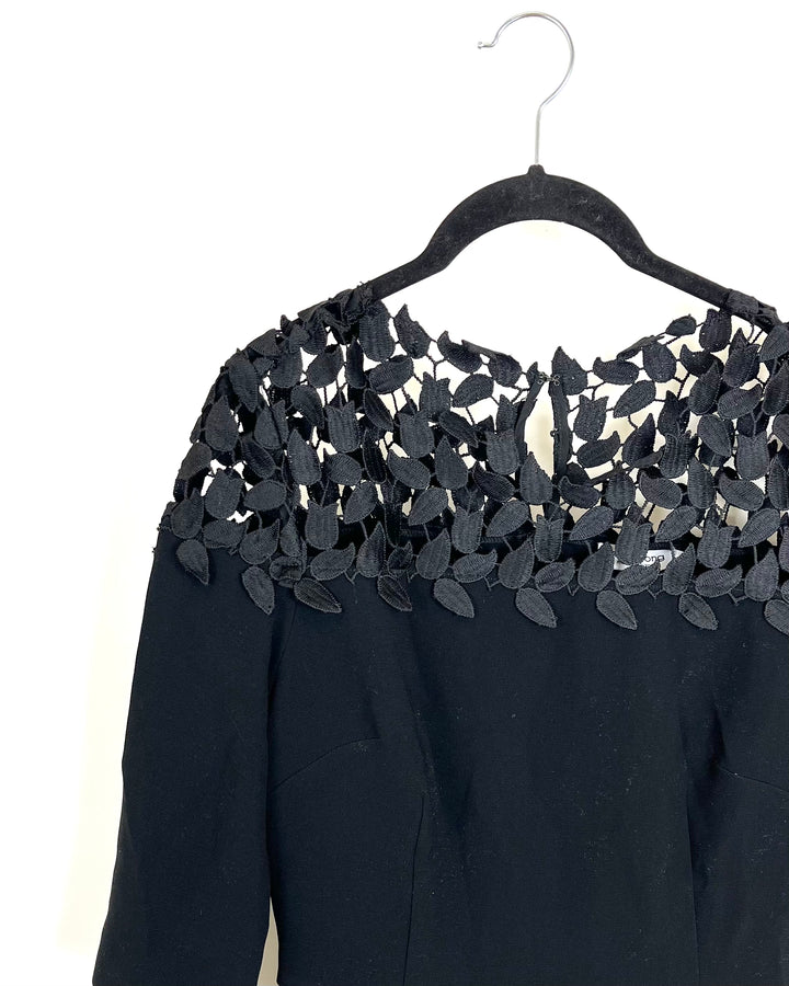 Black Applique Dress - Size 00, 0 and 2