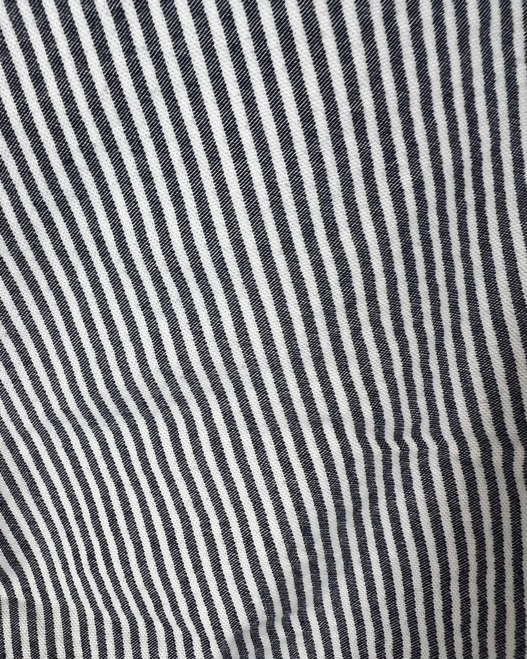 MENS White And Blue Pinstripes Pants - 32X32