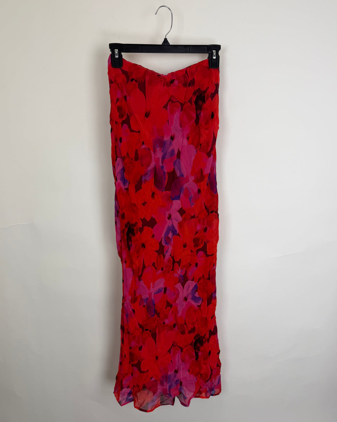 Long Colorful Flower Patterned Skirt - 0/2, 2/4