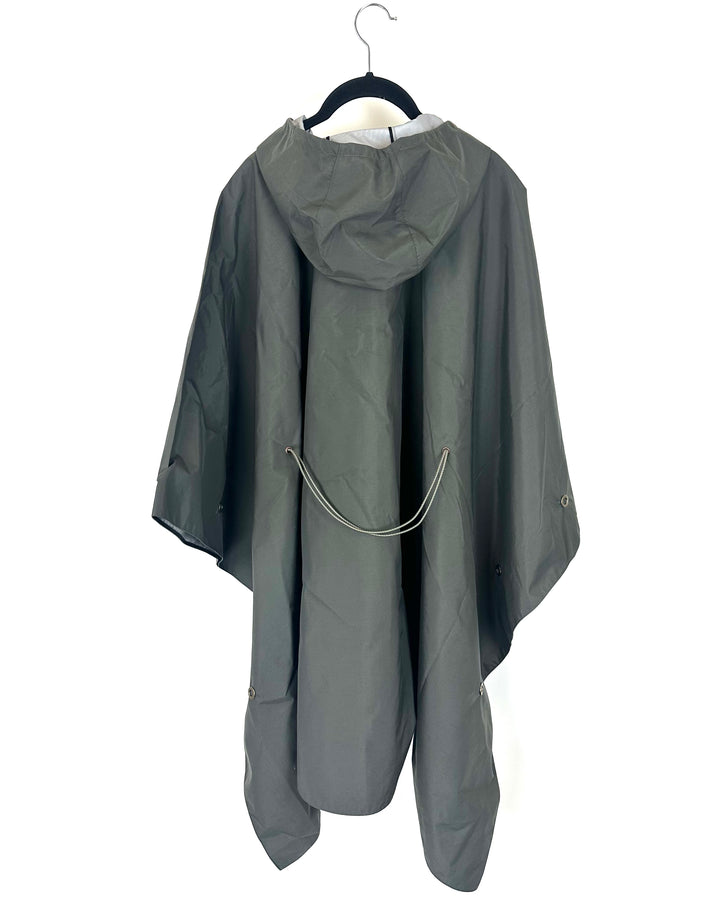 Dark Grey Poncho With Bungee Belt - Size 6/8 and 14/16