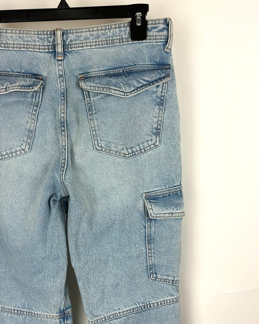 Zara Light Blue Cargo Jeans - Size 4